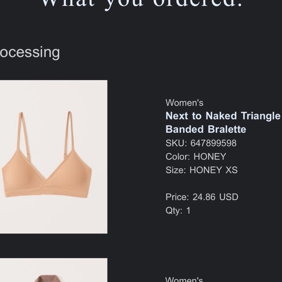Abercrombie and Fitch next to naked triangle banded bralette - Picture 1 of 8